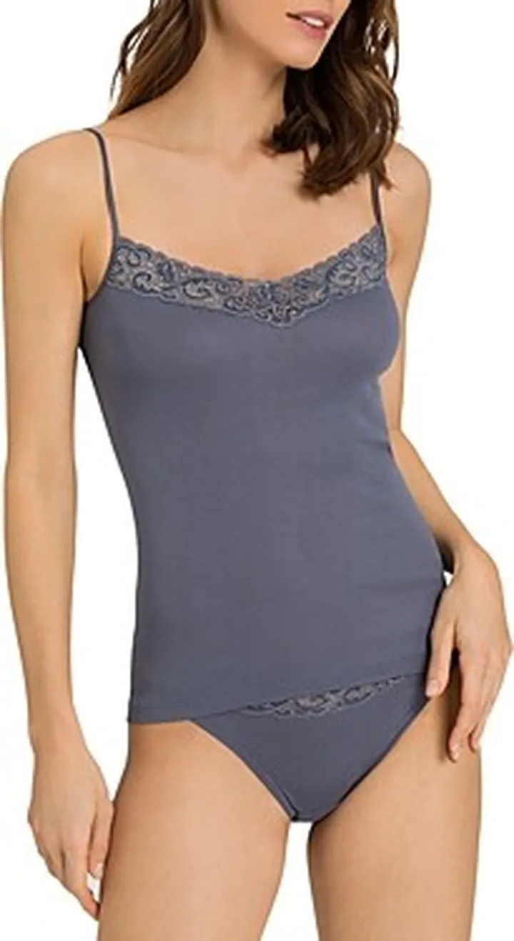 Hanro Moments Lace Trim Cotton Cami