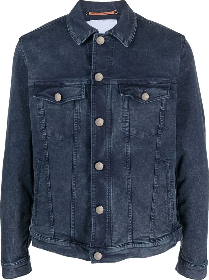 Panelled-Design Denim Jacket