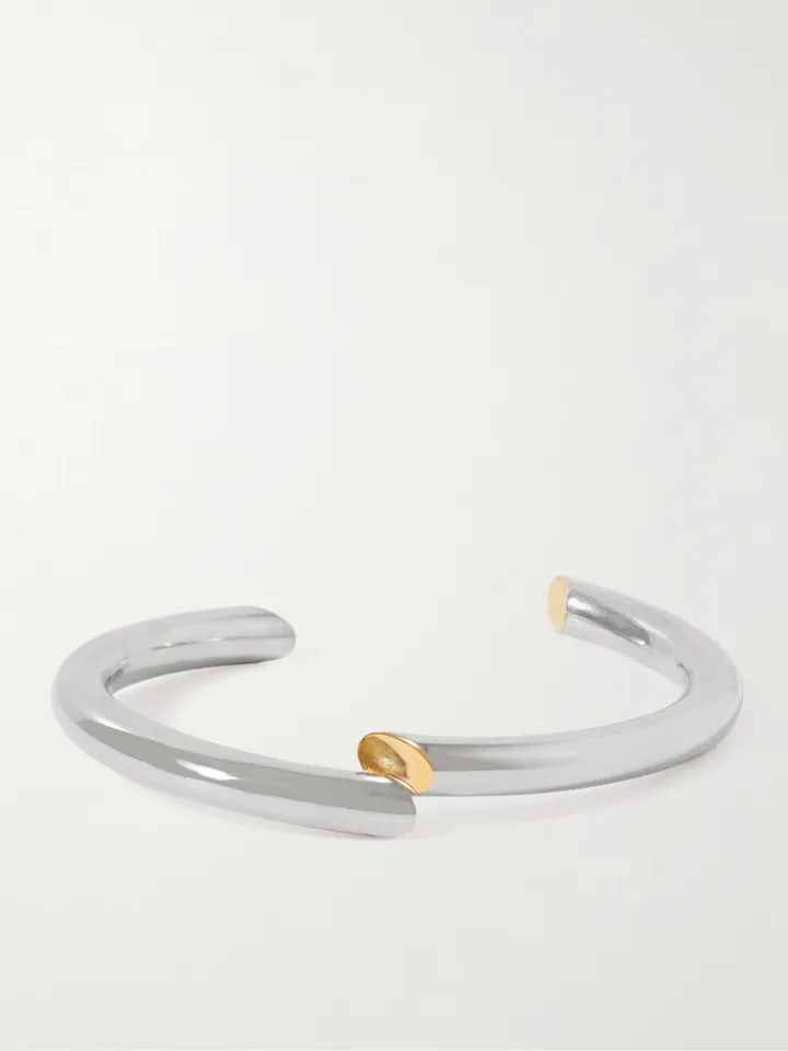 Silver and Gold-Tone Cuff