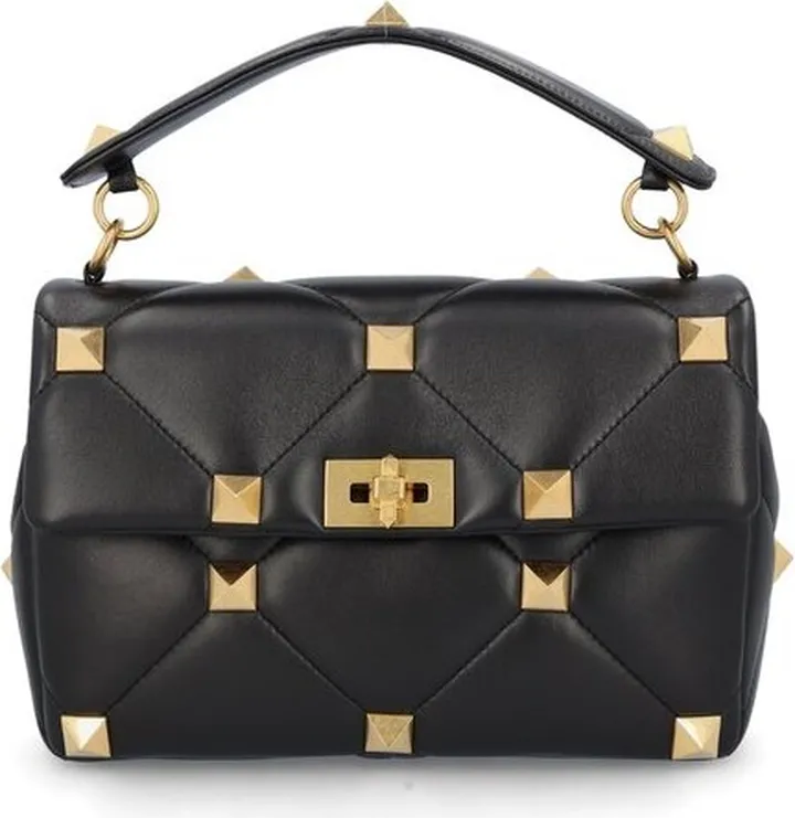 Valentino Garavani Roman Stud Quilted Tote Bag