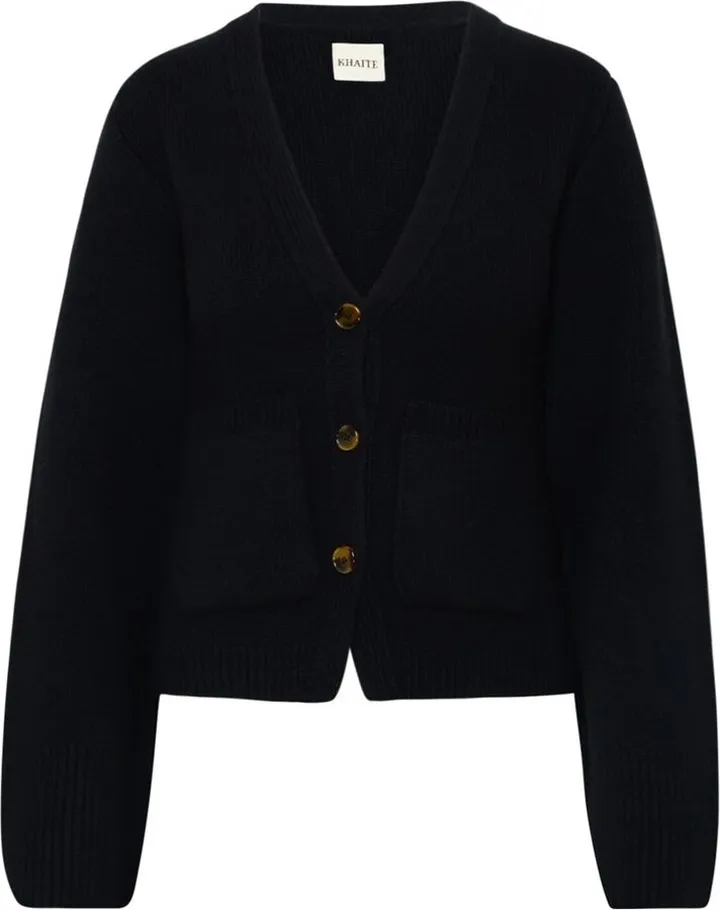 Khaite Scarlett V-Neck Knitted Cardigan