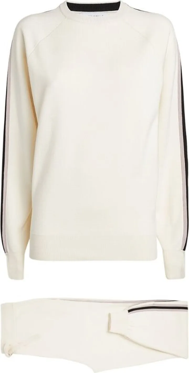 Olivia Von Halle Missy Silk-Cashmere Tracksuit Set