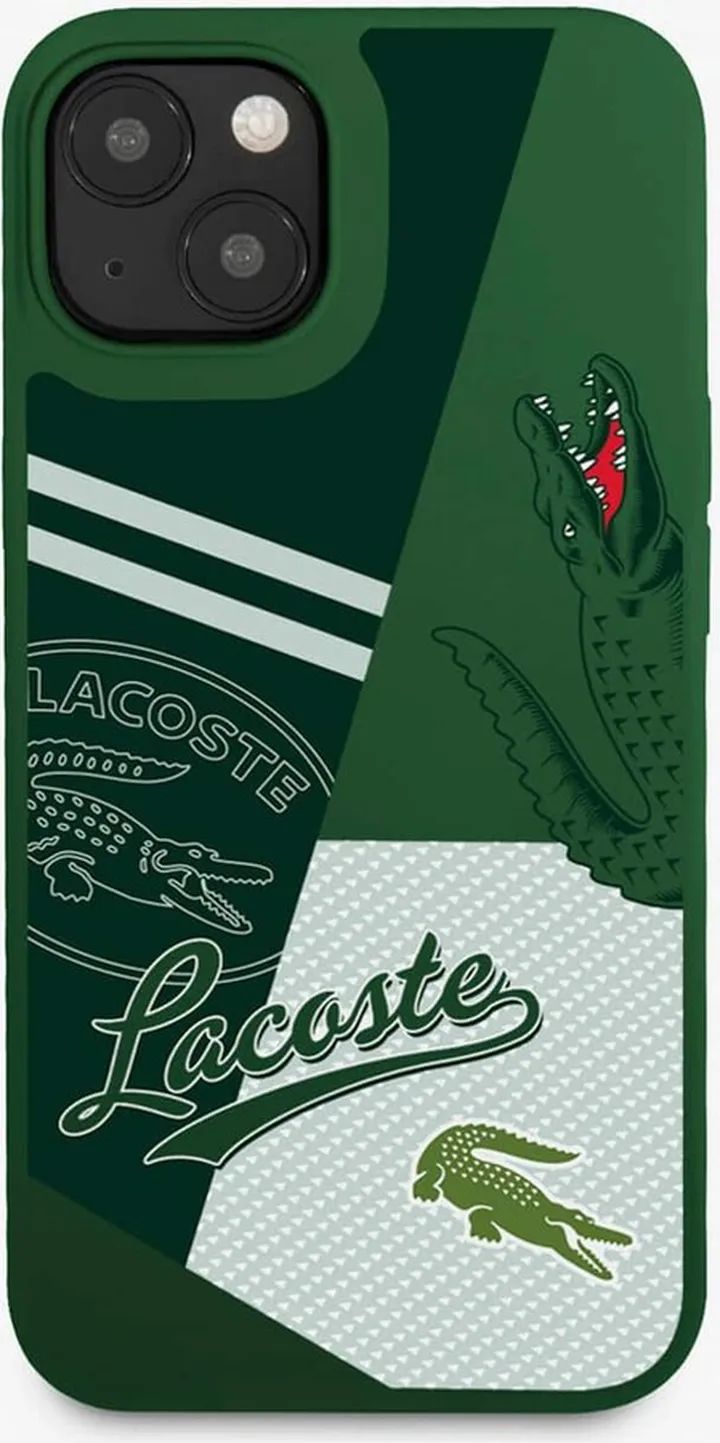 Lacoste Patchwork Print iPhone 14 Plus Case