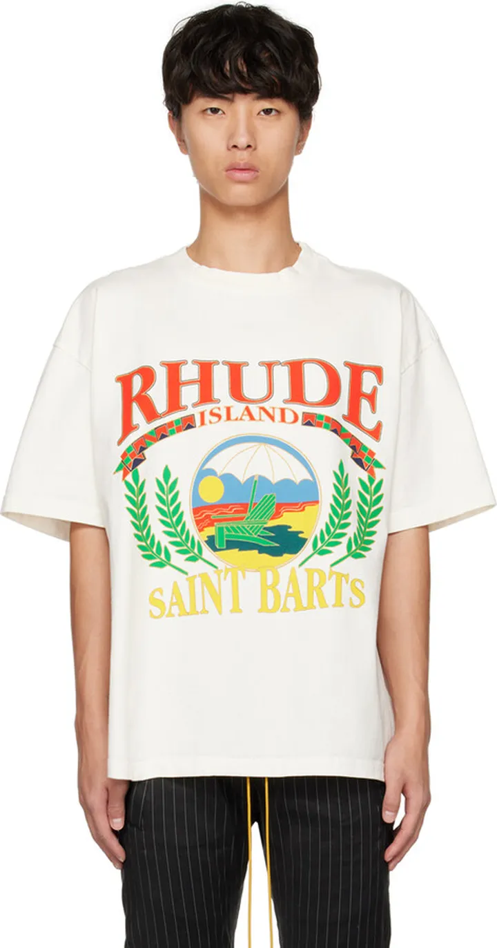 Rhude White Beach Chair T-Shirt