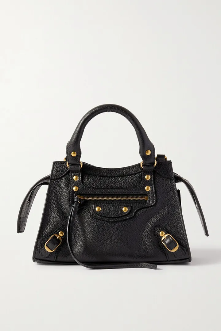 Balenciaga - Neo Classic City Mini Textured-leather Tote - Black