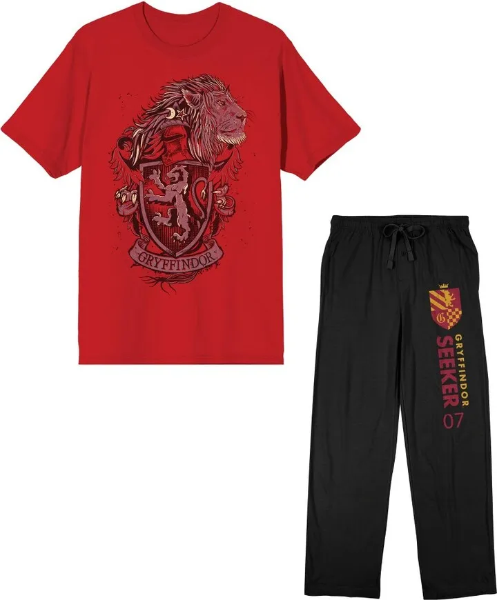 Harry Potter Gryffindor Seeker Men’s Sleep Set-Medium