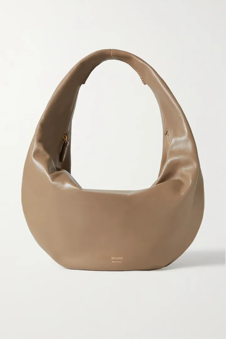 Khaite - Olivia Medium Leather Shoulder Bag - Brown