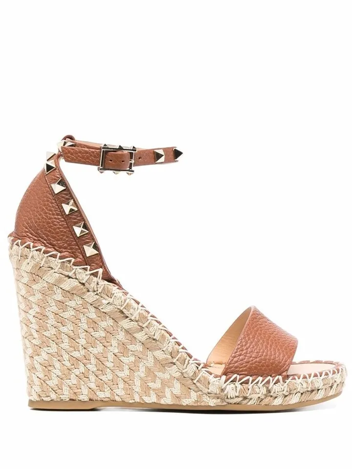 espadrille Rockstud wedge sandals