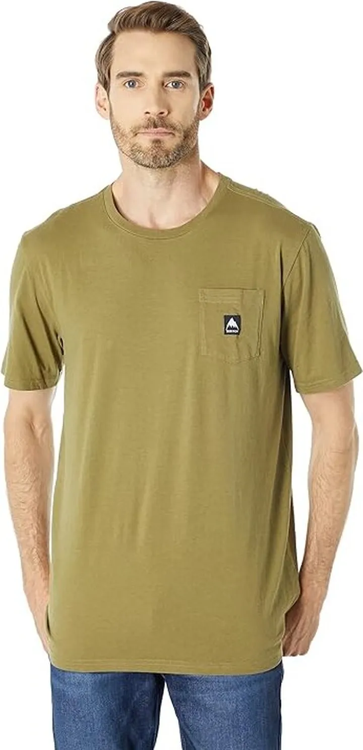 Burton Colfax Short Sleeve T-Shirt (Martini Olive) Clothing