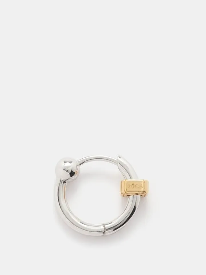 Mini 18kt White Gold Single Earring