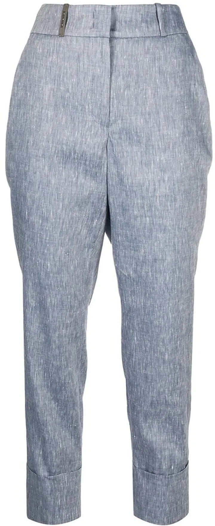 High-Rise Cropped Trousers