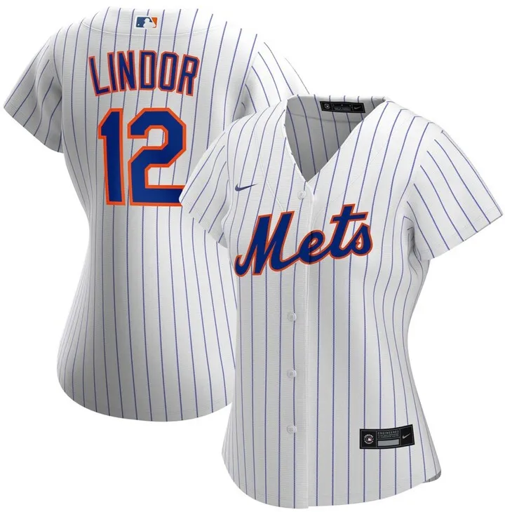 Women's Francisco Lindor White New York Mets Home Replica Player Jersey