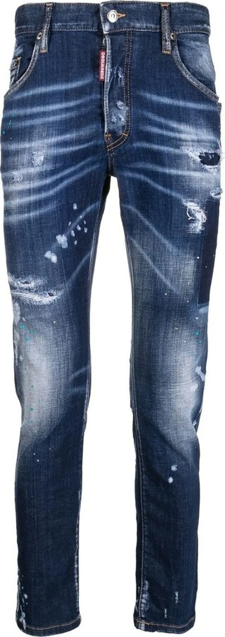 Distressed Skinny-Cut Jeans