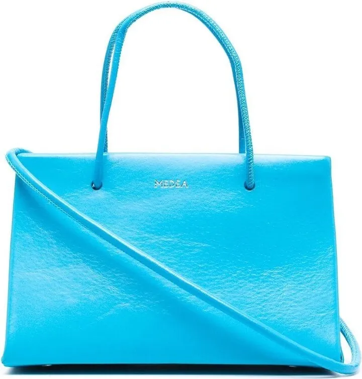 Logo-Detail Leather Tote Bag