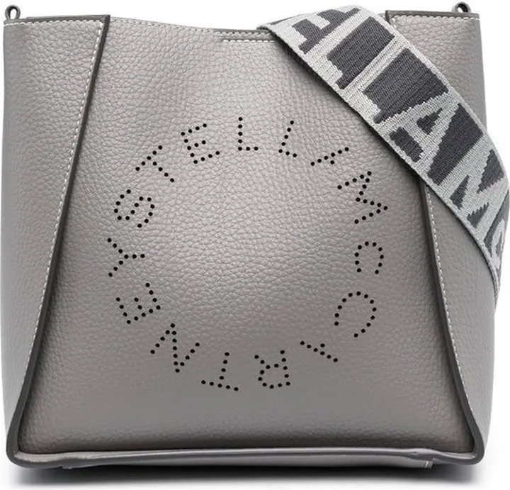 Stella McCartney Logo Perforated Crossbody Bag
