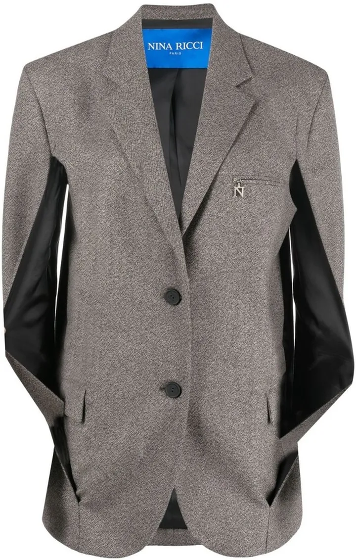 Speckled Wool Cape Jacket