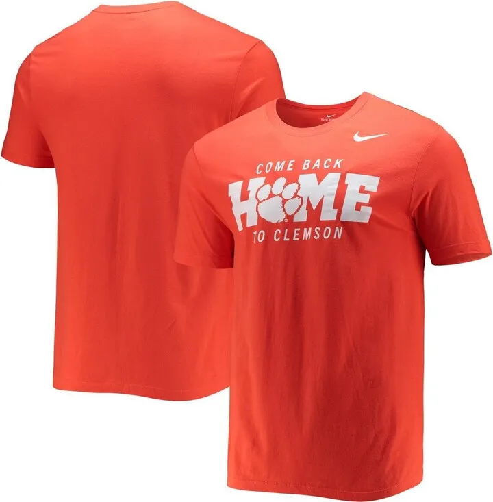 Men's Nike Orange Clemson Tigers Logo Mantra T-shirt