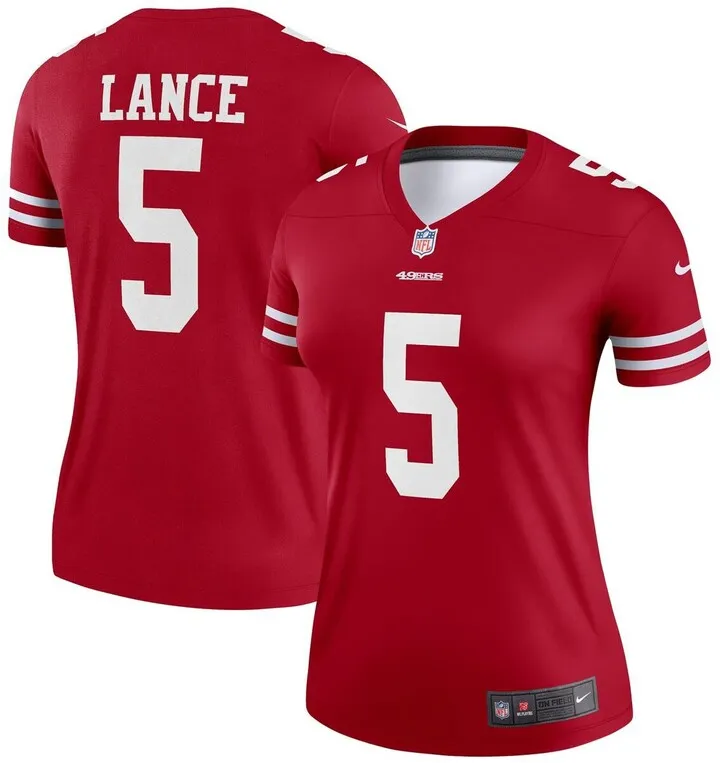 Women's Trey Lance Scarlet San Francisco 49Ers Legend Jersey