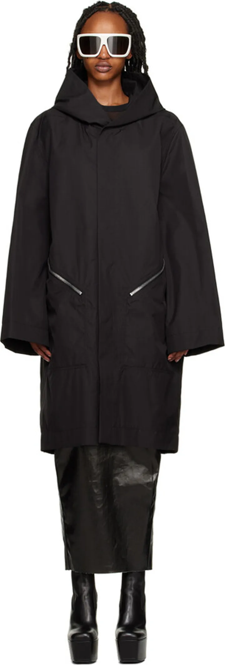 Rick Owens Back Hooded Coat