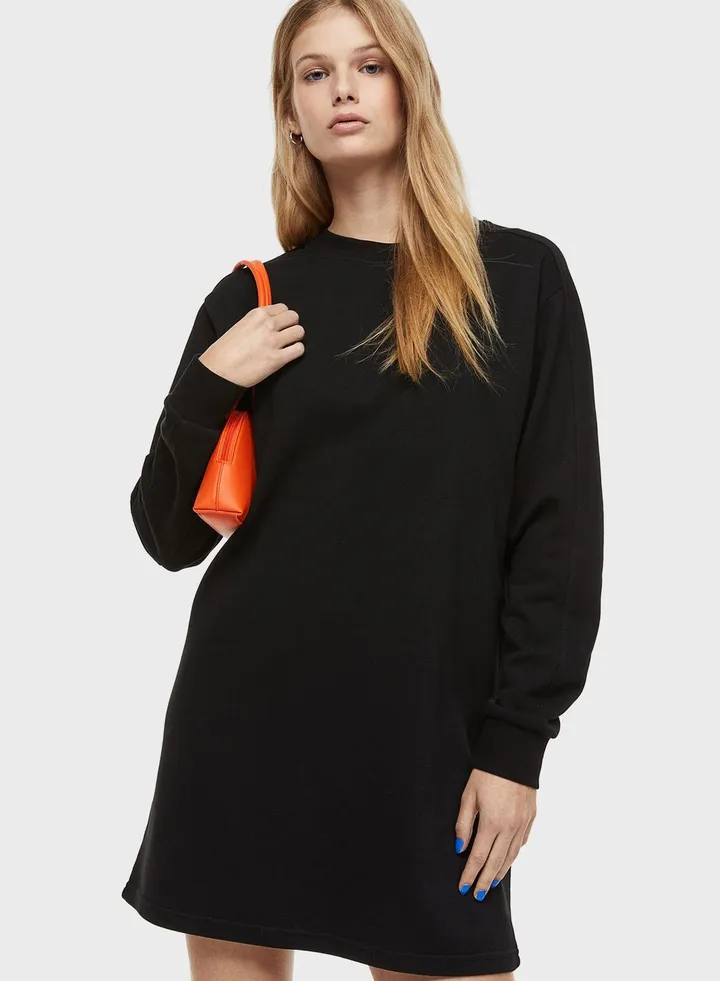 Knitted Sweatshirt Dress