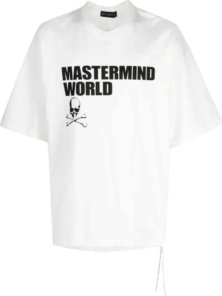 logo-print drop-shoulder T-shirt