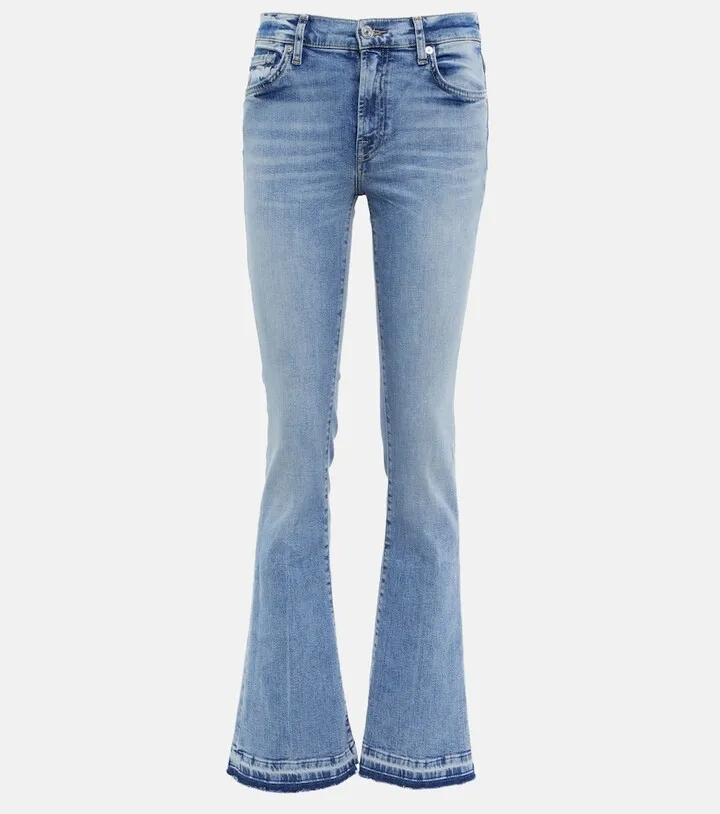 Bootcut Tailorless mid-rise jeans