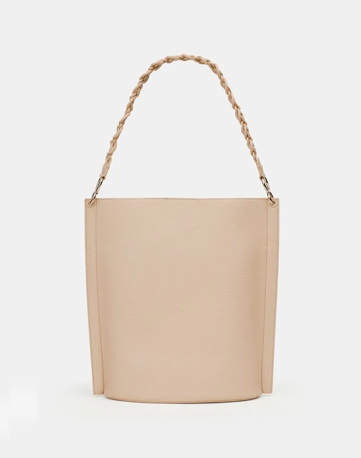 The 8 Knot Day Bag In Grained Calfskin Leather Large