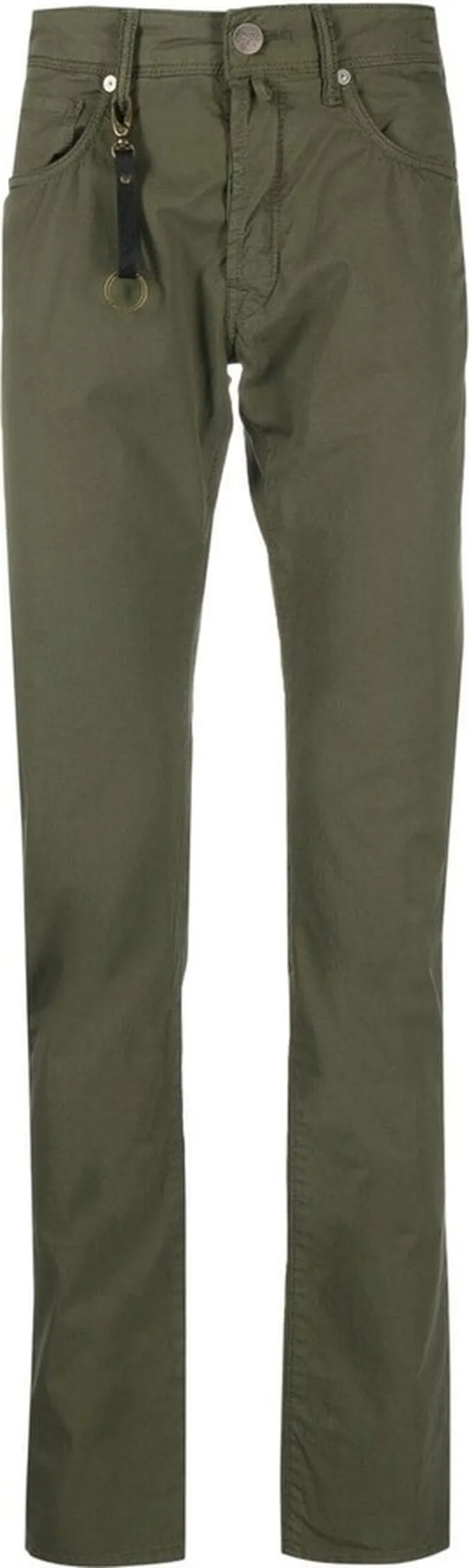 Keyring-Detail Straight-Leg Chinos