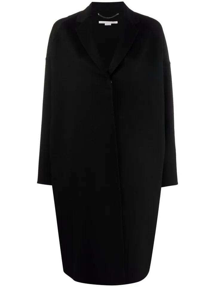 Single-Breasted Wool Coat