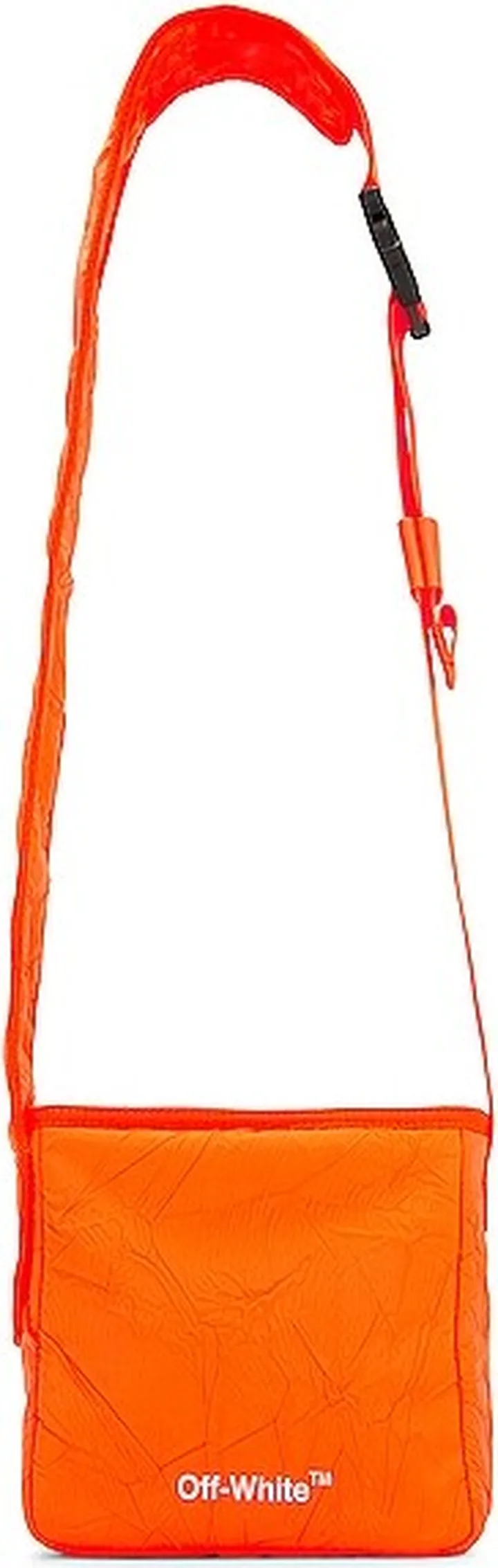 OFF-WHITE Off Core Crinkle Crossbody Bag in Orange