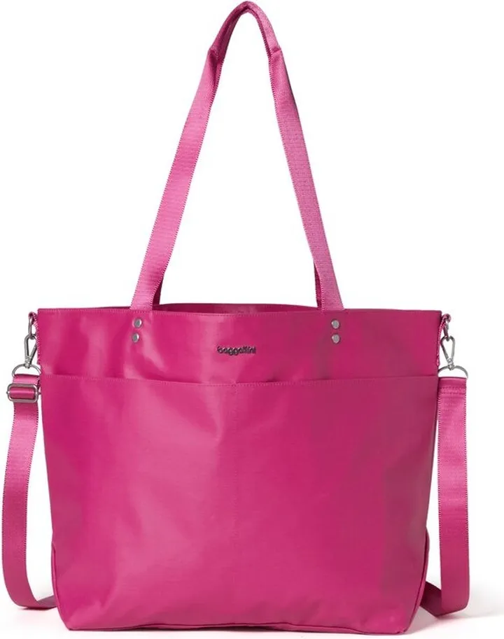Baggallini Laminated Carryall Tote - Pink
