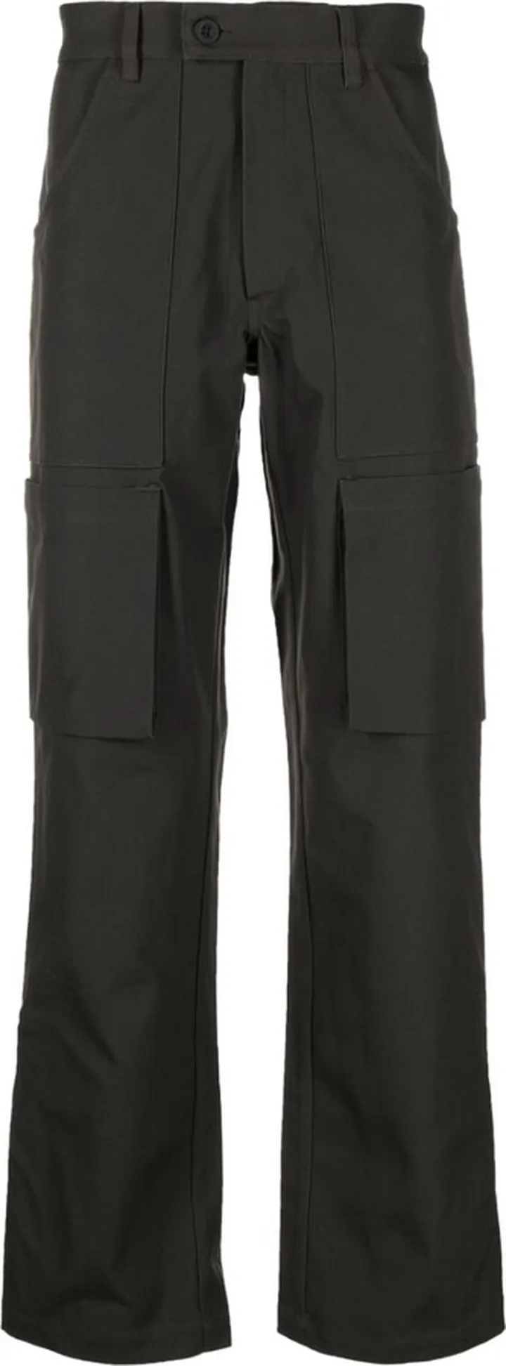 Brown Straight-Leg Cargo Trousers