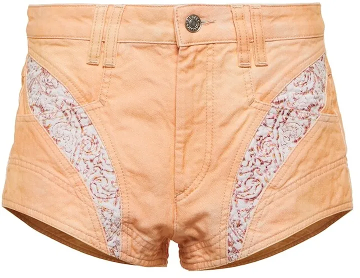 Neida embroidered denim shorts