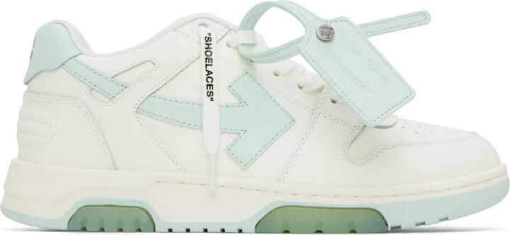 Off-White White & Blue 'Out Of Office' Sneakers
