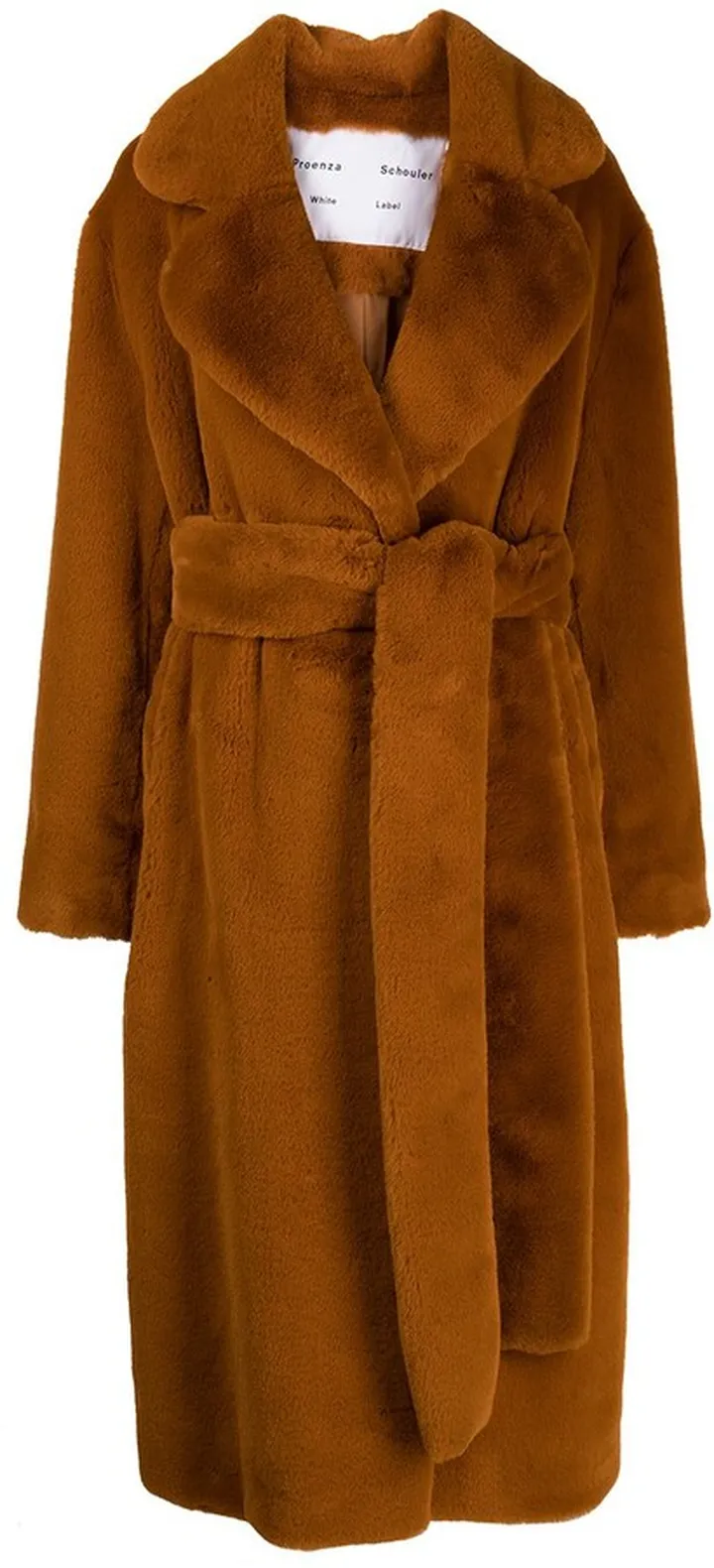 Faux Fur Belted Coat