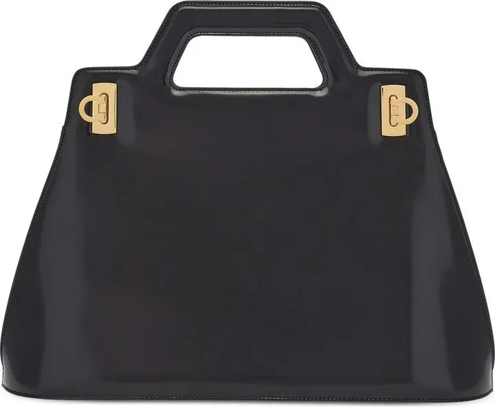 FERRAGAMO- Wanda Leather Handbag