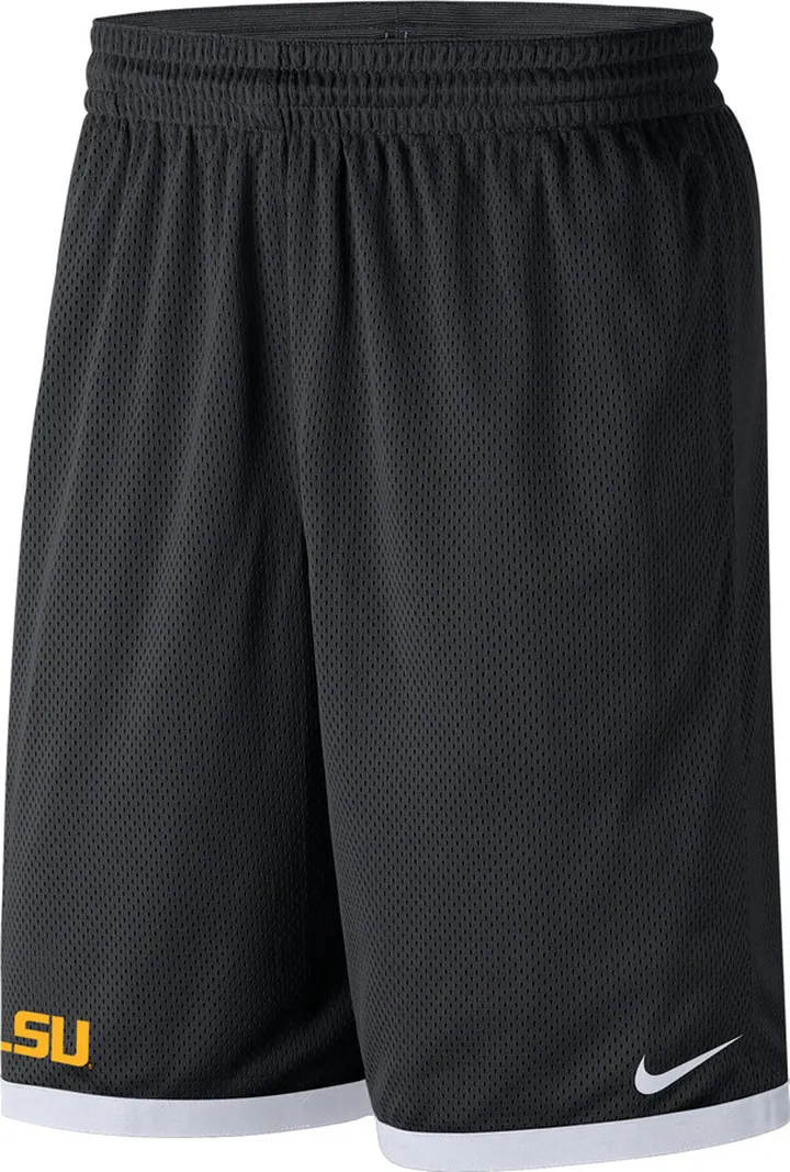 LSU Nike Men's College Mesh Shorts in Black