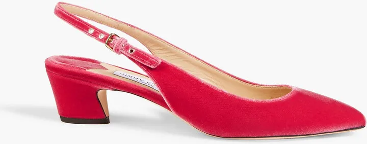 Gemma 40 velvet slingback pumps