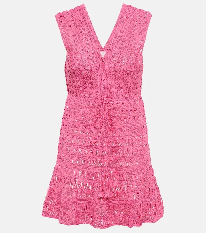 Jennifer crochet cotton minidress