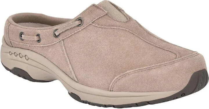 Travelknot 23 Womens Suede Slip On Clogs