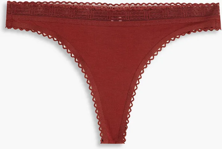 Le Petite Lejab Micro Modal-blend low-rise thong