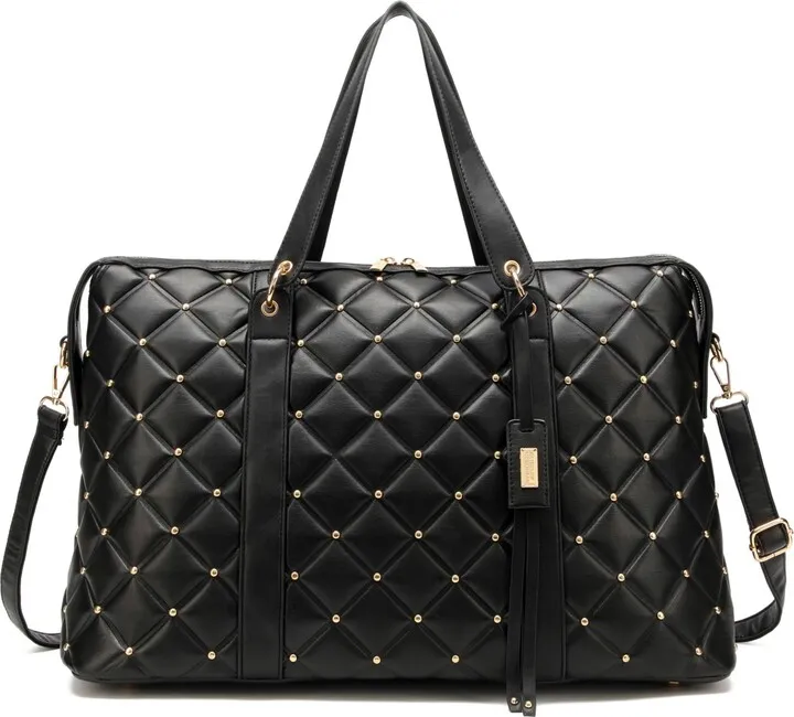 Quilted Travel Tote Weekender Bag