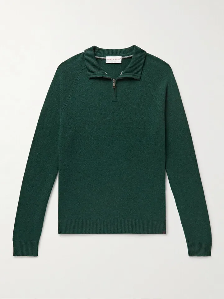 Finley Half-Zip Cashmere Sweater
