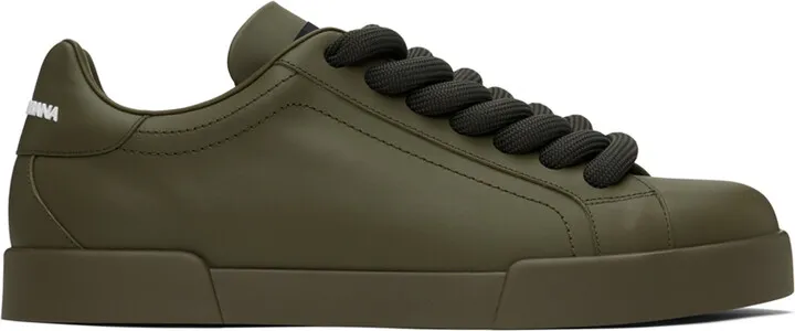 Dolce & Gabbana Khaki Portofino Sneakers