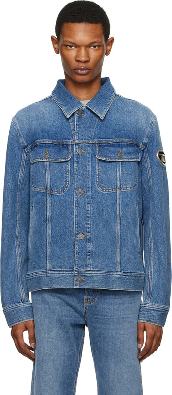 Diesel Blue D-Barcy Denim Jacket