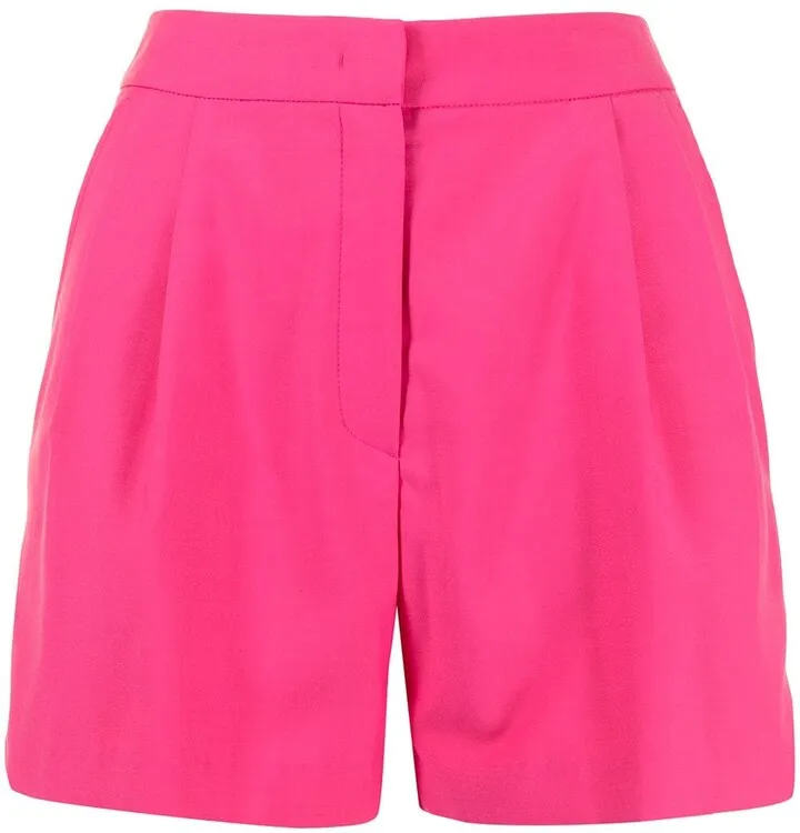 Pleat-Detail Shorts