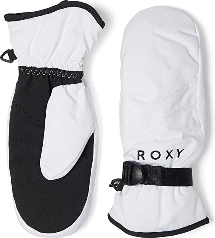 Roxy Jetty Solid Mittens (Bright White) Snowboard Gloves