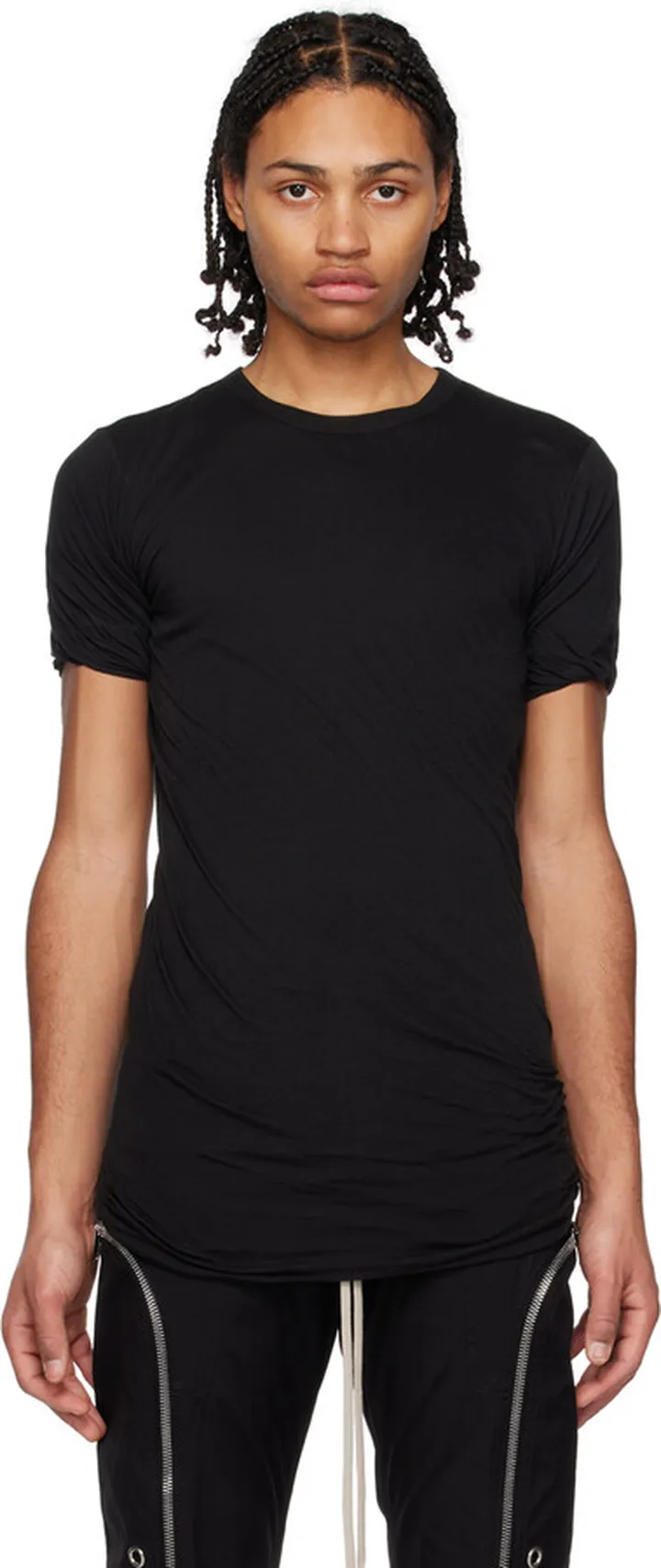 Rick Owens Black Double T-Shirt