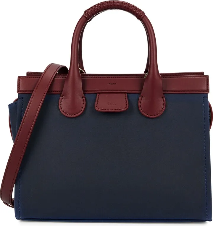 Chloé X Barbour Edith Medium Waxed Canvas Tote