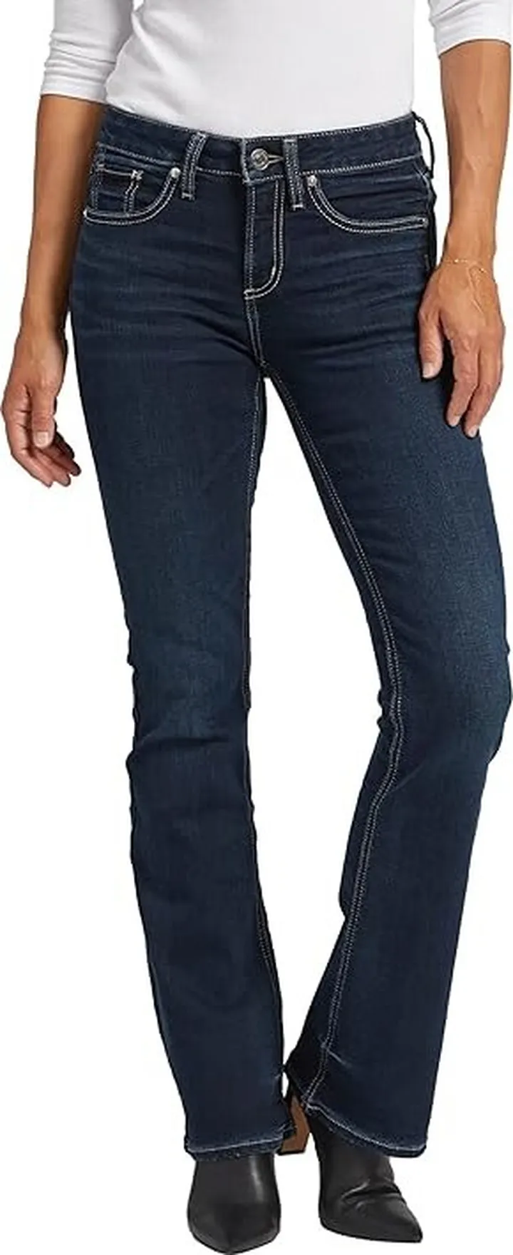 Silver Jeans Co. Suki Mid-Rise Bootcut Jeans L93719COO408 (Indigo) Women's Jeans